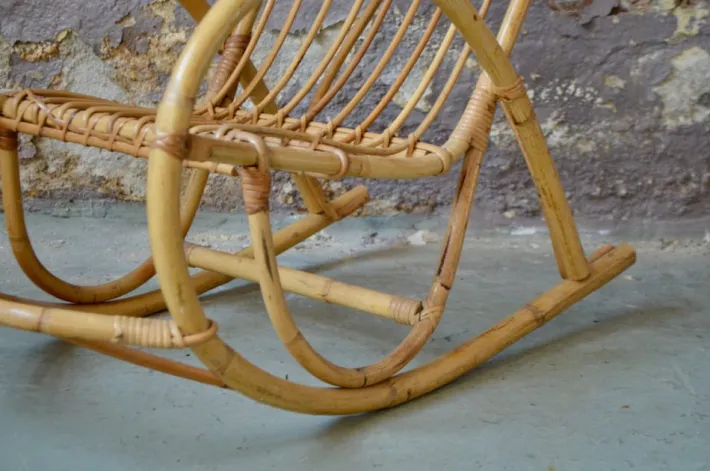 Pamono Rocking Chair in Rattan Discount