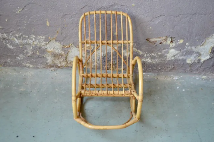 Pamono Rocking Chair in Rattan Discount