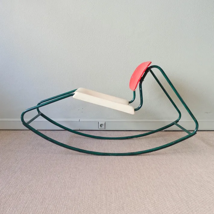 Pamono Rocking Chair in the Style of Dirk Van Sliedrecht, 1960s New