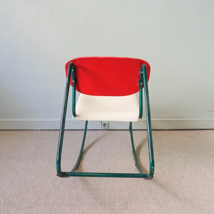 Pamono Rocking Chair in the Style of Dirk Van Sliedrecht, 1960s New