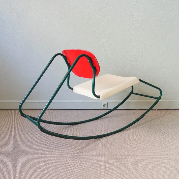 Pamono Rocking Chair in the Style of Dirk Van Sliedrecht, 1960s New
