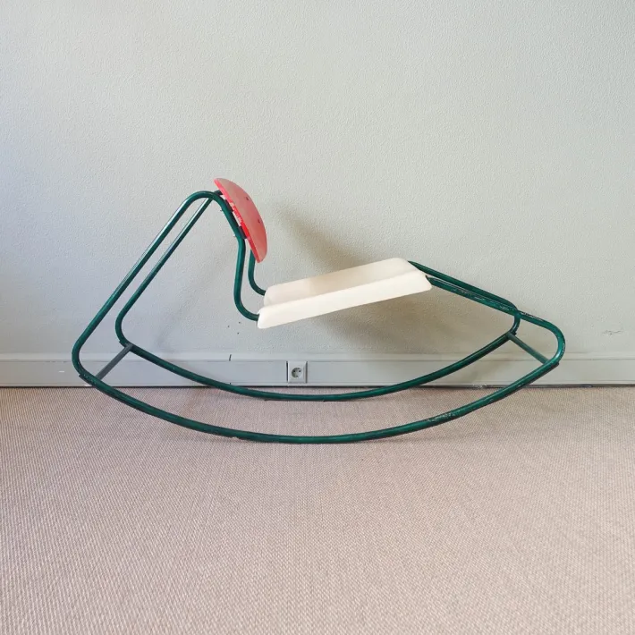 Pamono Rocking Chair in the Style of Dirk Van Sliedrecht, 1960s New