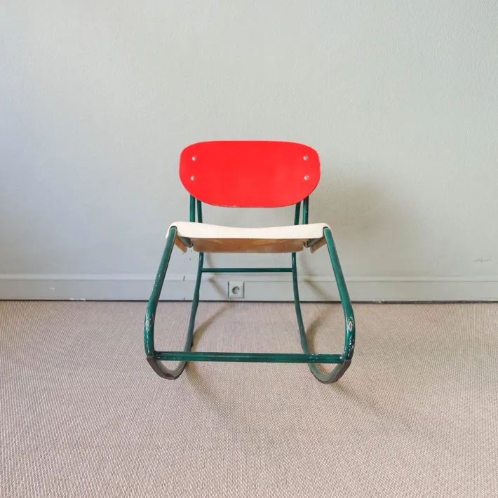 Pamono Rocking Chair in the Style of Dirk Van Sliedrecht, 1960s New