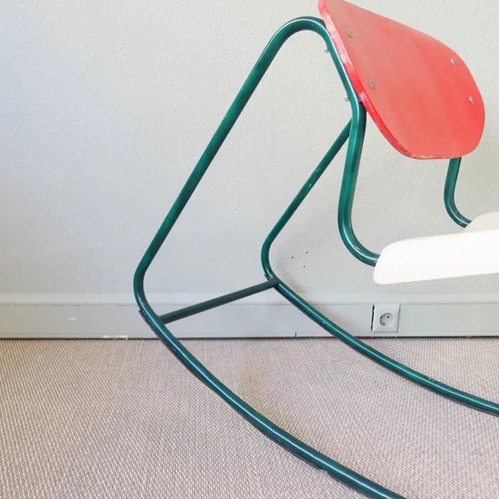 Pamono Rocking Chair in the Style of Dirk Van Sliedrecht, 1960s New