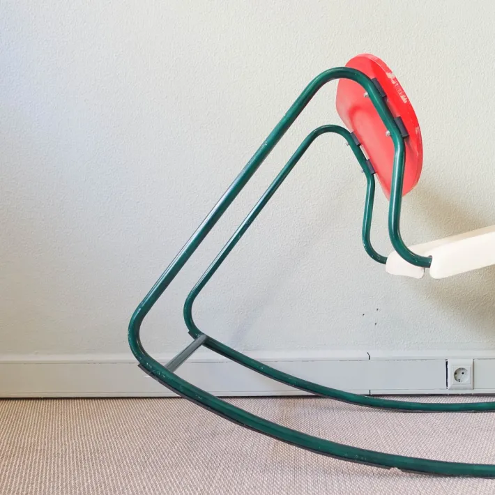 Pamono Rocking Chair in the Style of Dirk Van Sliedrecht, 1960s New