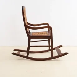 Pamono Rocking Chair in Vienna Straw, 1900s Best
