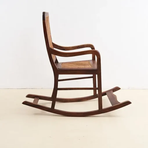 Pamono Rocking Chair in Vienna Straw, 1900s Best
