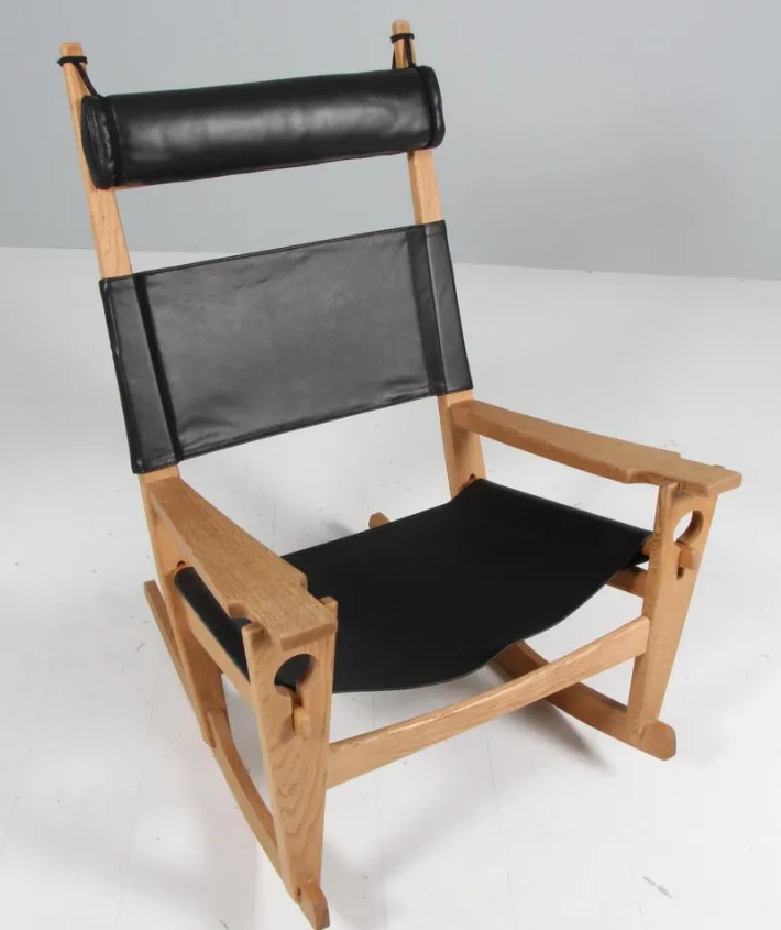 Pamono Rocking Lounge Chair attributed to Hans J. Wegner for Getama, 1970s Best