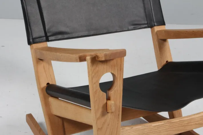 Pamono Rocking Lounge Chair attributed to Hans J. Wegner for Getama, 1970s Best