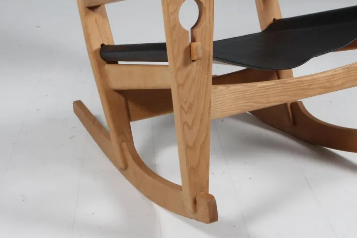 Pamono Rocking Lounge Chair attributed to Hans J. Wegner for Getama, 1970s Best