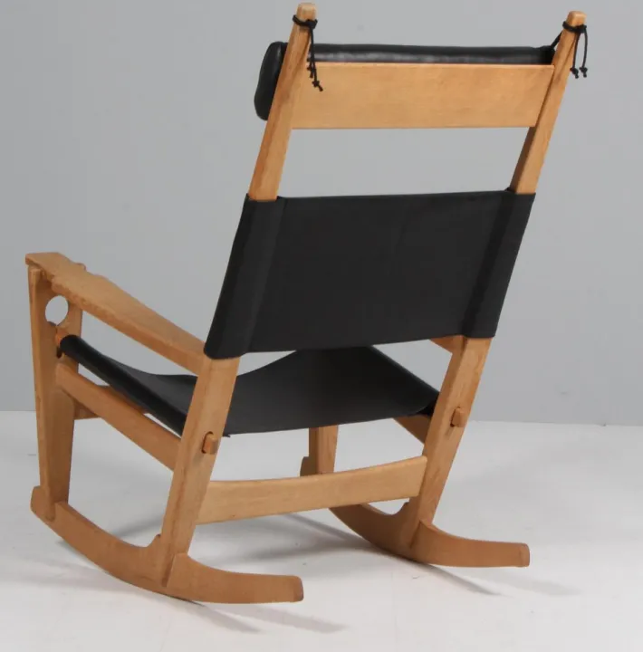 Pamono Rocking Lounge Chair attributed to Hans J. Wegner for Getama, 1970s Best
