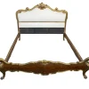 Pamono Rococo Headboard with Bed Frame and Footboard, 1950s Hot