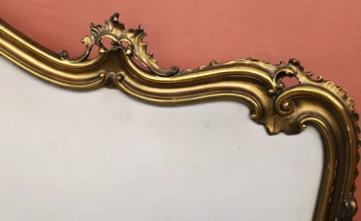 Pamono Rococo Headboard with Bed Frame and Footboard, 1950s Hot