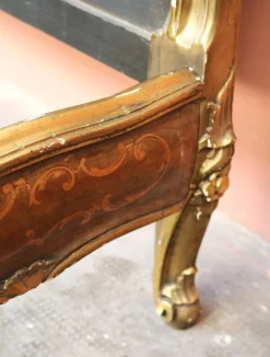Pamono Rococo Headboard with Bed Frame and Footboard, 1950s Hot