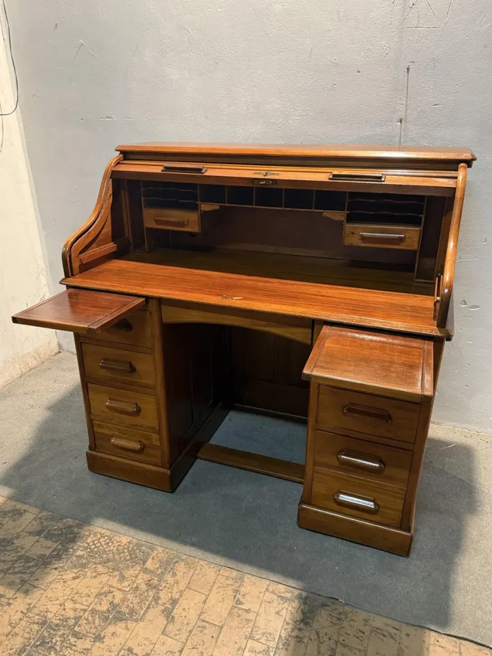 Pamono Roller Shutter Desk, 1890s Sale