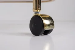 Pamono Rolling Trolley in Brass and Smoked Glass, 1970 Discount