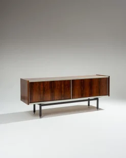 Pamono Rosewood and Metal Sideboard by Georges Frydman, 1960s Hot