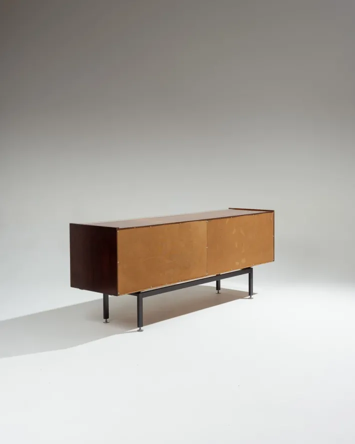 Pamono Rosewood and Metal Sideboard by Georges Frydman, 1960s Hot