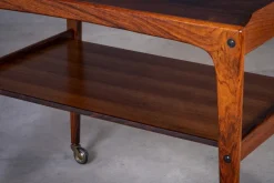 Pamono Rosewood Bar Cart by Edmund Brouer, Denmark, 1970s Best