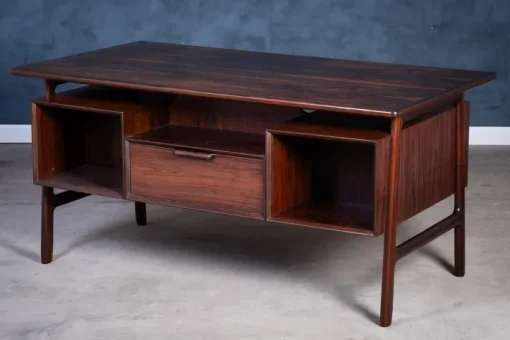 Pamono Rosewood Desk by Gunni Omann for Omann Jun Møbelfabrik, 1960s Sale