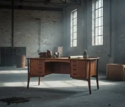 Pamono Rosewood Desk by Svend Åge Madsen for H.P. Hansen, 1960s Hot