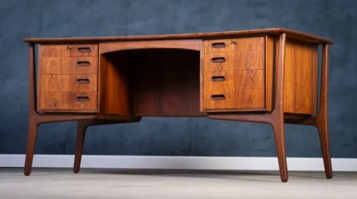 Pamono Rosewood Desk by Svend Åge Madsen for H.P. Hansen, 1960s Hot
