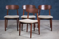 Pamono Rosewood Dining Chairs by Harry Østergaard for Randers Møbelfabrik, 1960s, Set of 4 Outlet