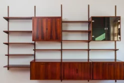 Pamono Rosewood Modular Wall Unit by Kai Kristiansen for FM Møbler, 1960s Clearance