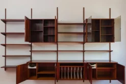 Pamono Rosewood Modular Wall Unit by Kai Kristiansen for FM Møbler, 1960s Clearance