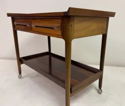 Pamono Rosewood Trolley by Torbjørn Afdal for Mellemstrands Møbelfabrik Bruksbo, 1960s Discount