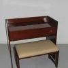 Pamono Rosewood Vanity Desk & Stool from MIM, 1960s, Set of 2 Discount