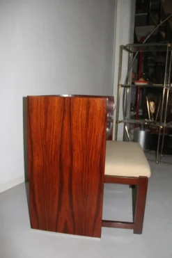 Pamono Rosewood Vanity Desk & Stool from MIM, 1960s, Set of 2 Discount