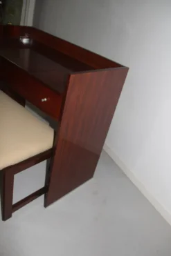 Pamono Rosewood Vanity Desk & Stool from MIM, 1960s, Set of 2 Discount