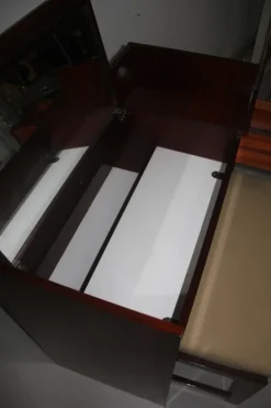 Pamono Rosewood Vanity Desk & Stool from MIM, 1960s, Set of 2 Discount