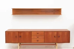 Pamono Rosewood Wall-Mounted Shelf Best