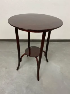 Pamono Round Coffee Table attributed to Thonet, 1890s