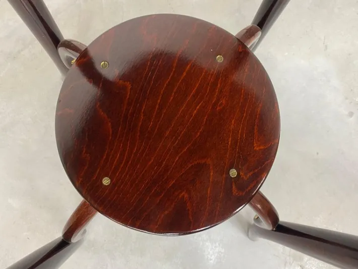 Pamono Round Coffee Table attributed to Thonet, 1890s