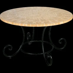 Pamono Round Diamante Marble Mosaic Table from Egram New
