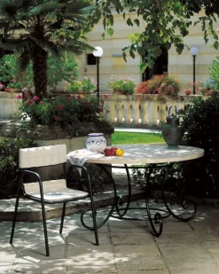 Pamono Round Diamante Marble Mosaic Table from Egram New