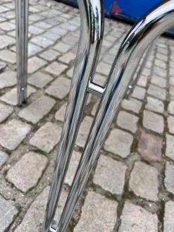 Pamono Round Dining Table in Smoked Glass and Chrome Sale