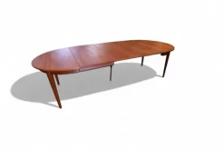 Pamono Round Dining Table in Teak by Gunni Omann, Denmark, 1960s Clearance