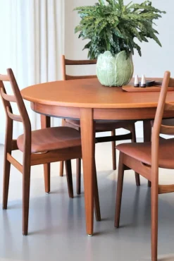 Pamono Round Dining Table in Teak by Gunni Omann, Denmark, 1960s Clearance