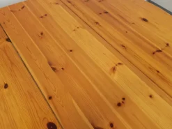 Pamono Round Extendable Pine Table, 1970s