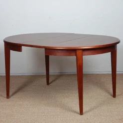 Pamono Round Extendable Teak Dining Table, 1960s Clearance