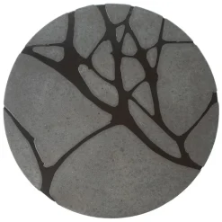 Pamono Round Filodifumo Outdoor Table in Lava Stone and Steel by Riccardo Scibetta & Sonia Giambrone for MYOP Clearance