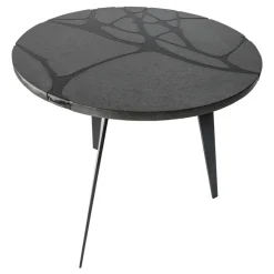 Pamono Round Filodifumo Outdoor Table in Lava Stone and Steel by Riccardo Scibetta & Sonia Giambrone for MYOP Clearance