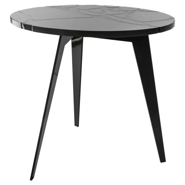 Pamono Round Filodifumo Outdoor Table in Lava Stone and Steel by Riccardo Scibetta & Sonia Giambrone for MYOP Clearance