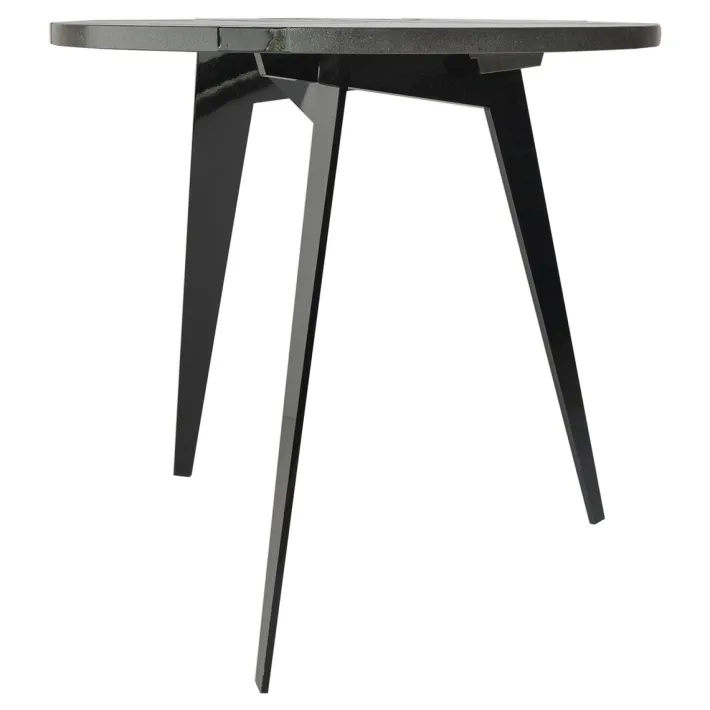 Pamono Round Filodifumo Outdoor Table in Lava Stone and Steel by Riccardo Scibetta & Sonia Giambrone for MYOP Clearance