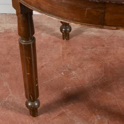 Pamono Round Fir Wood Table, Late 19th Century