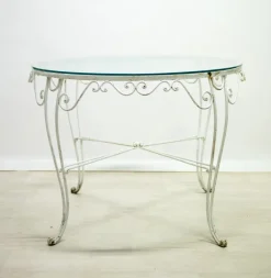 Pamono Round Garden Table, 1950s Clearance